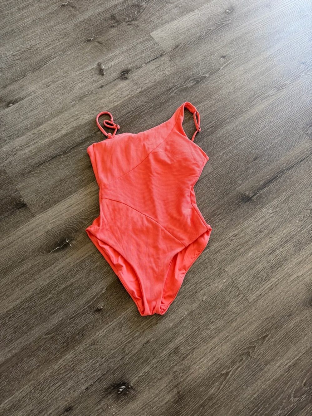 BECCA One-Shoulder Coral Swim One-Piece